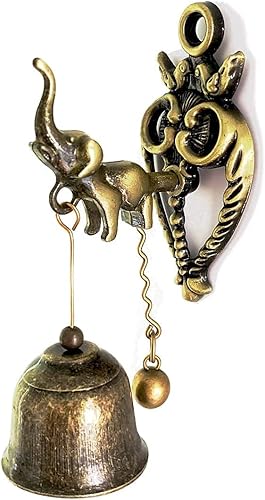 Alnicov Campana de elefante vintage, campanas de tienda, campanas de cena, campana magnética adhesiva fuerte para decoración del hogar del jardín