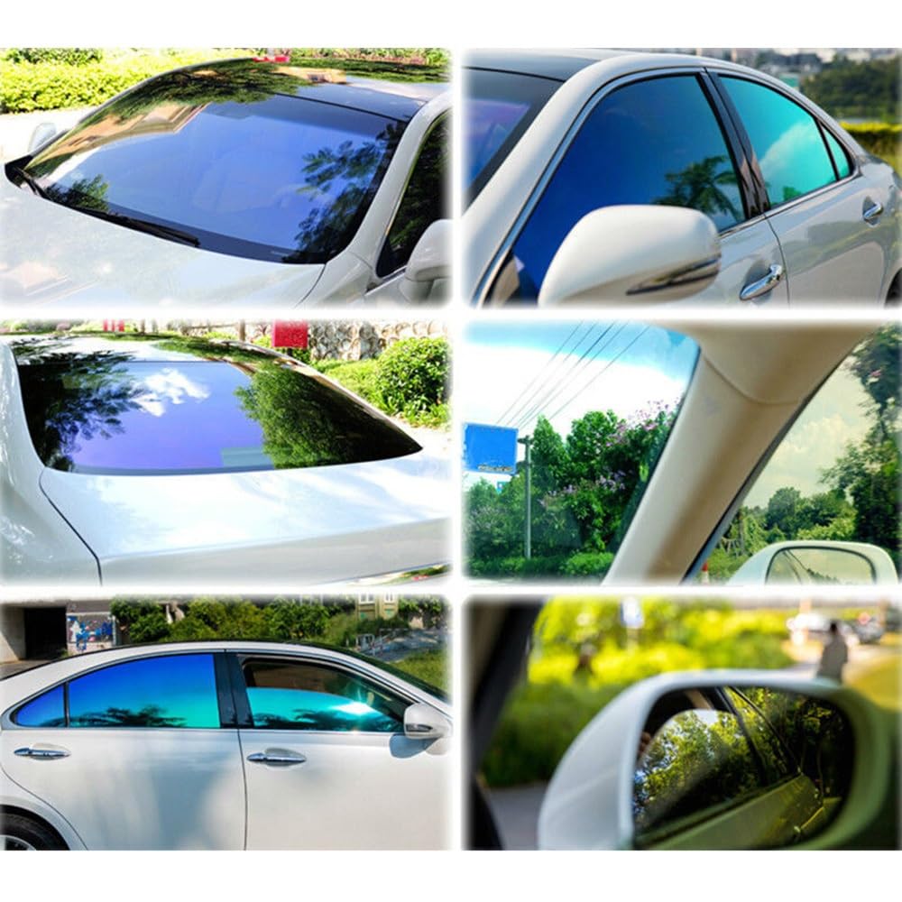 Car Window Tinting Film Window Stickers Glass Tint Film Anti-UV Vehicle Car(152cmX30cm)