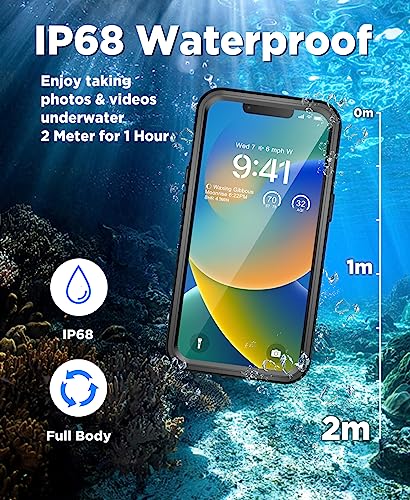 Beeasy for iPhone 13 Case Waterproof MagSafe Magnetic Shockproof Dustproof Case with Built in Screen Protector - Image 3