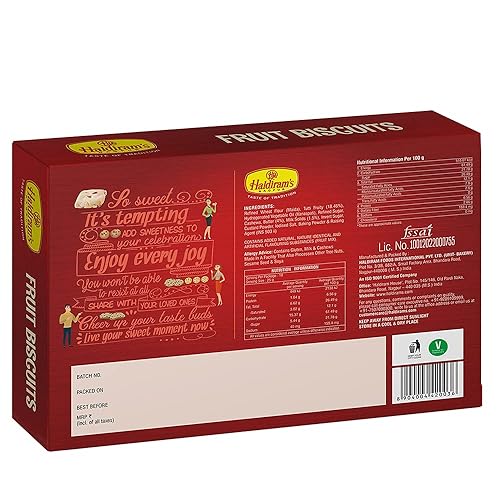 Miniatura 3 de Haldiram's Galletas de frutas Nagpur, paquete de 2 (8.82 oz x 2)