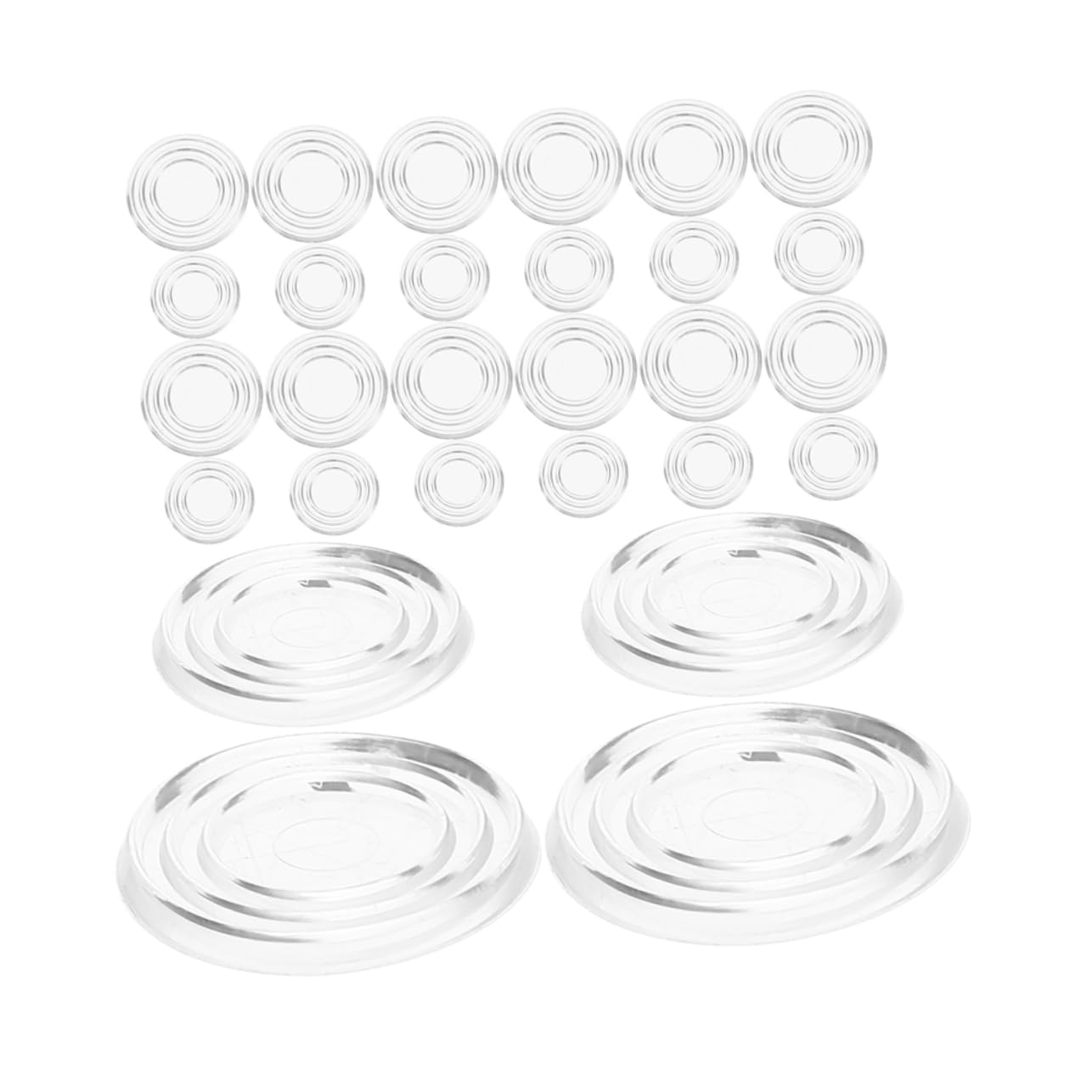 PRETYZOOM 100pcs Non-Slip Bumper Pads for Coffee Table PVC Construction Mute Furniture Pads for Glass Table Protector