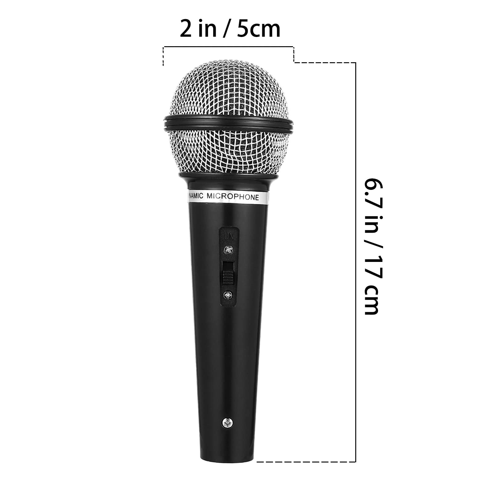 Micrófono de juguete para juego de micrófonos de plástico, simulación de habla, accesorios de micrófono para diversión de karaoke o accesorios de disfraz 3