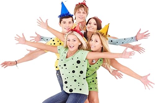 Miniatura 4 de Iceyyyy Más de 200 círculos de fieltro adhesivos, almohadillas de fieltro autoadhesivas negras para Halloween, proyectos de bricolaje, disfraces,