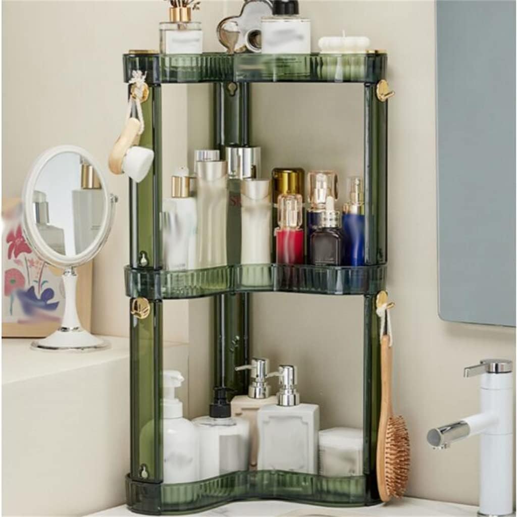 Bathroom Washstand Shelf Cosmetics Bathroom Toilet Dressing Table Desktop Corner Storage Shelf image 2