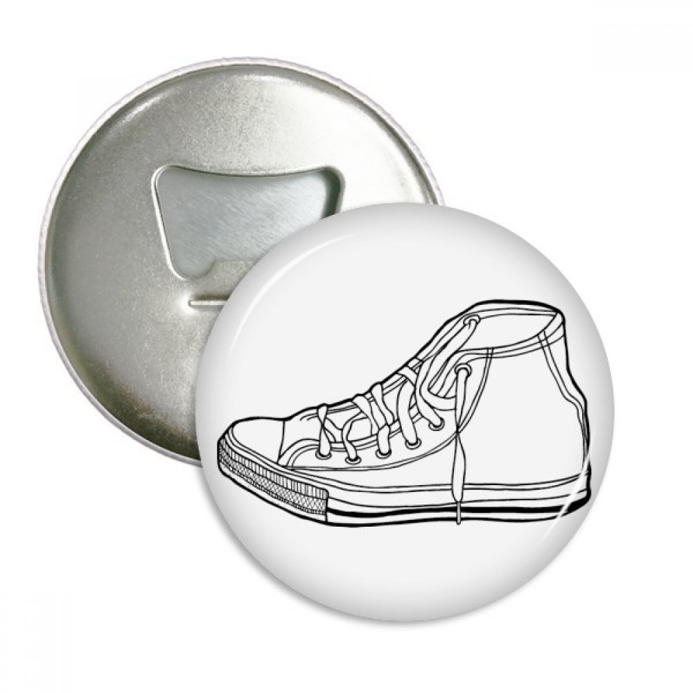 Décapsuleur aimanté motif chaussures de toile cadeau original