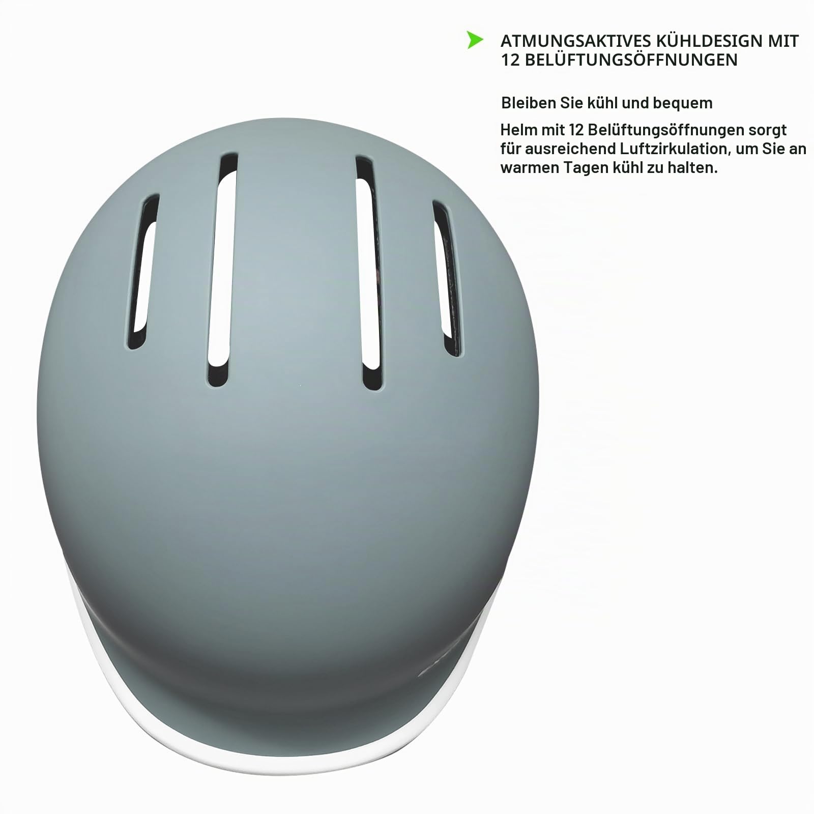 Exclusky Fahrradhelm für Herren, mit tiefem Visier, Fahrradhelm für Damen, Fahrradhelm für Streetscooter, Radfahren (56-61 cm)