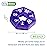 EZY DOSE Weekly Pill Organizer, Medicine Box, and Vitamin Planner, Travel Pill Planner, Portable Storage, 7-Sided, Purple, BPA Free