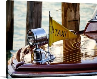TIGTMULERLY Close up venetian boat taxi taxi boat Venice Italy Canvas Wall Art Decor Paintings Pictures for Bedroom Wall Decor Above Bed Living Room Wall Decoration Bathroom Office Artwork