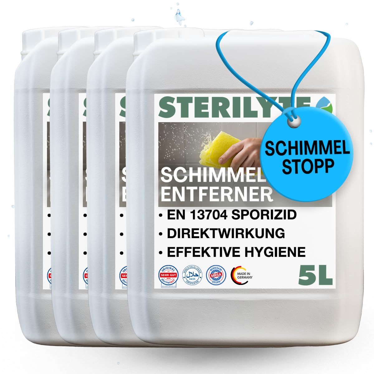 Schimmelentferner alkoholfrei – Registriertes Biozidprodukt gemäß BAuA Nr. N-113297 (4x 5 L)