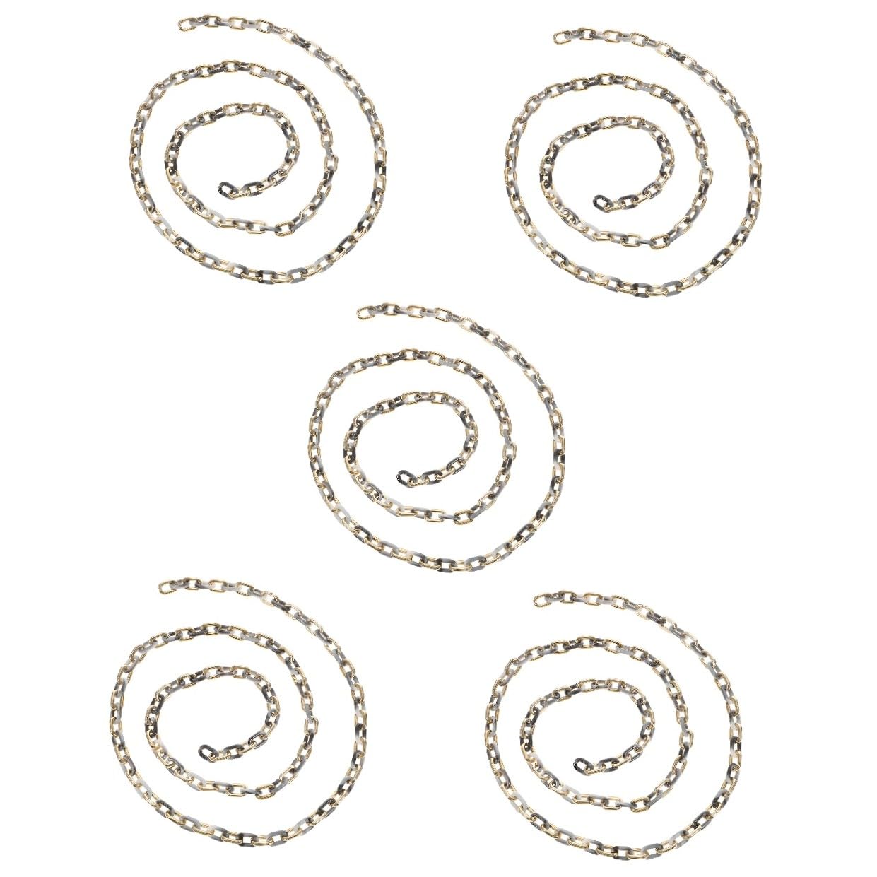 EXCEART 5pezzi Catena Acrilico Chunky per Gioielli Accessori per Fai da Te Catena Piatta per Collane e Pendenti di Materiali per Creazioni Artigianali Colori Marmo