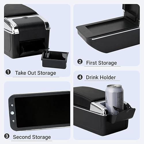 Miniatura 3 de Para Mazda CX-3 Apoyabrazos Mazda 2 Skyactiv Versión Car Central Consola Contenedor Reposabrazos Reemplazo CX3 Accesorios Piezas interiores