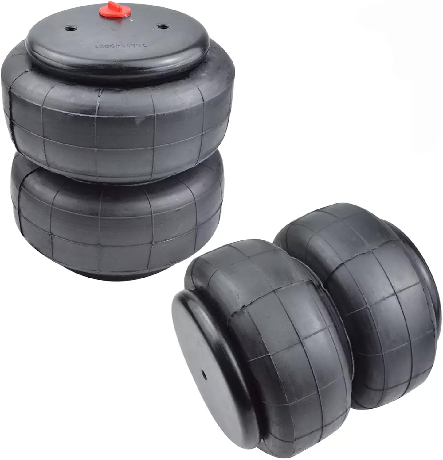 Universal Pair D2600 Air Spring Bags for Trucks, Double Bellows Air Bag Suspension Replacement, Load Leveling Air Bags for Dodge Ram, Chevrolet Silverado, GMC Sierra, Ford F150 F250 F350