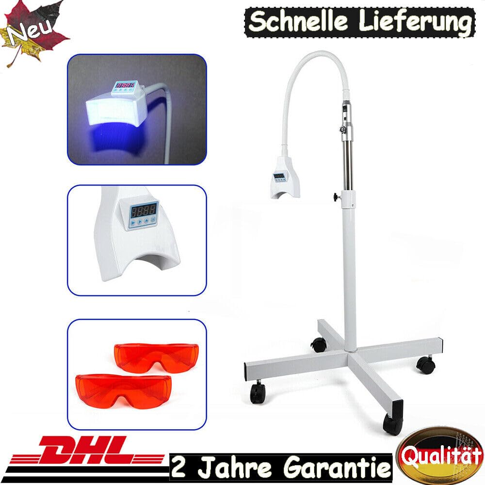 Teeth Whitening Kit sbiancante dente sbiancante LED luce sbiancante denti lampada per sbiancamento delicato dei denti a casa, 30 minuti di sbiancamento dei denti