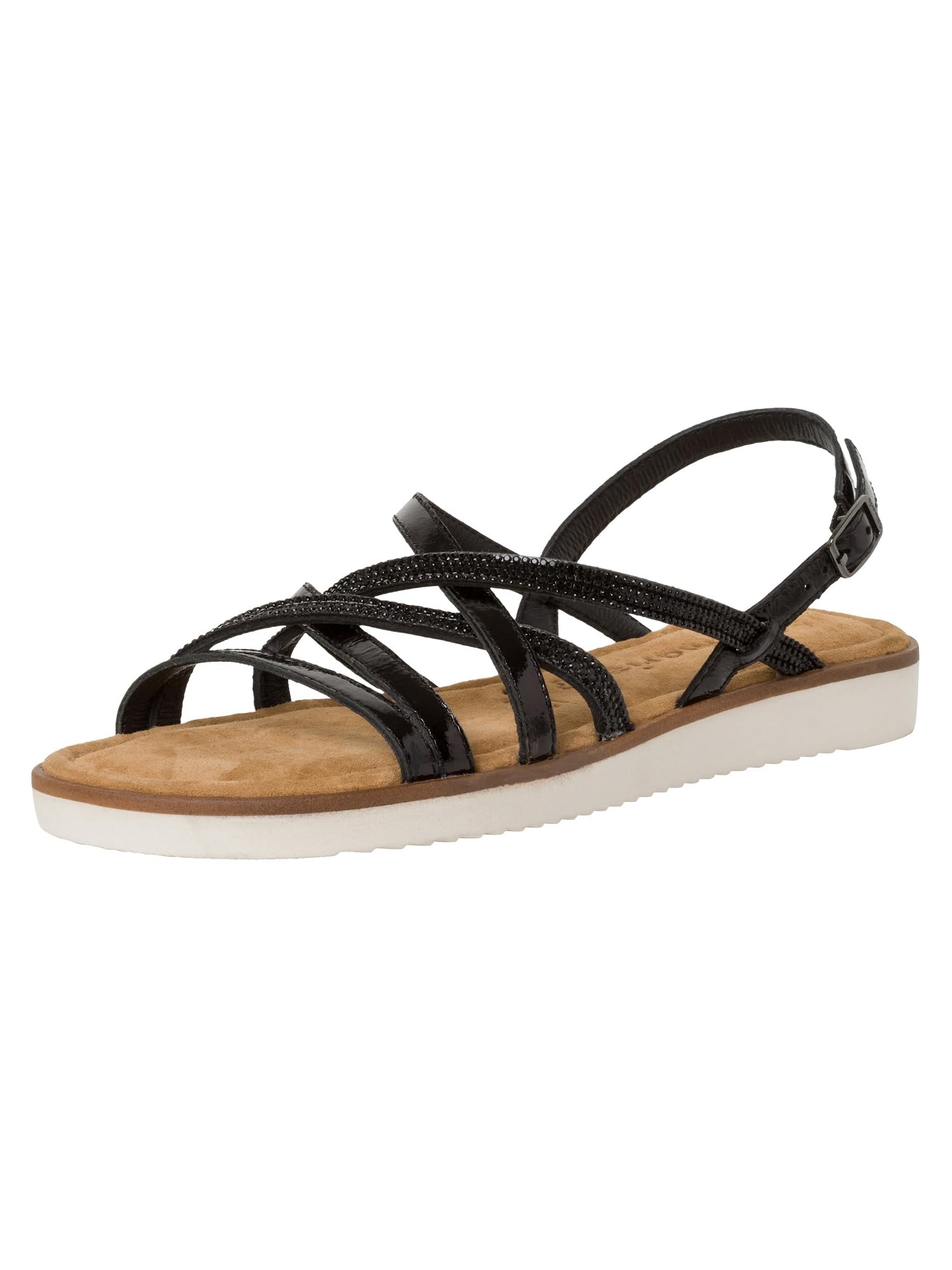 Tamaris Women's 1-28600-42 Sandals, Black comb, 3.5 UK