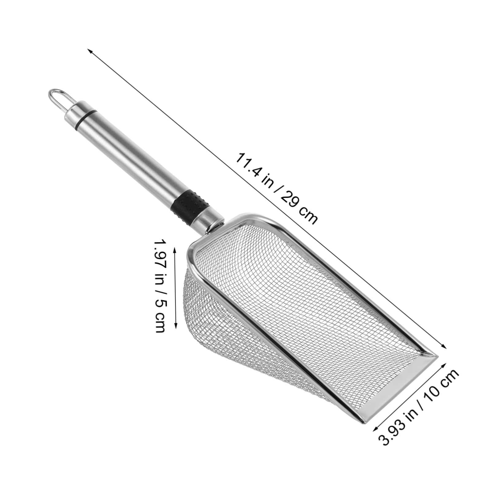 Totority Cat Litter Scoop Metal Scooper with Fine Mesh Design for Easy Cleaning of Cat Litter Trays for Convenient Use Pet Supply for Cat Owners