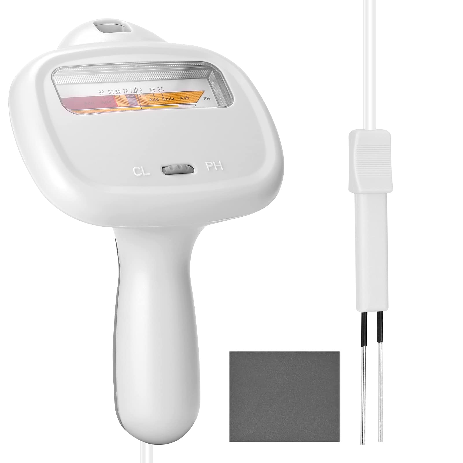 Leeofty PC102C Swim ng Pool Water Quality Tester Portable PH Test Pen CL2 Chlorine Detector Chlorine Meters PH Tester 2-in-1 Tester