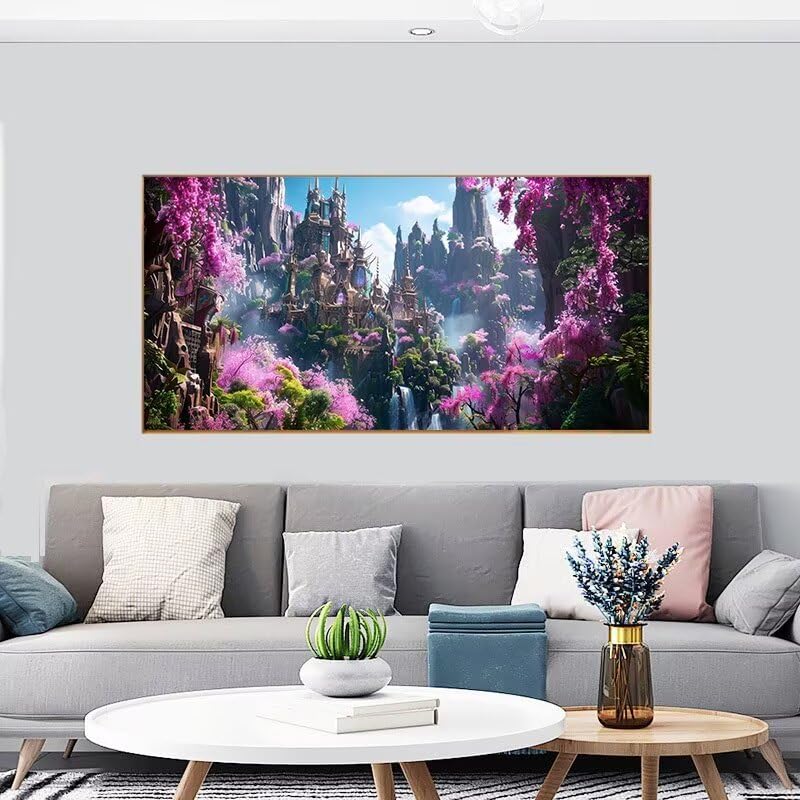 Kit complet peinture diamant 60x120cm à offrir pour passionnés de loisirs créatifs