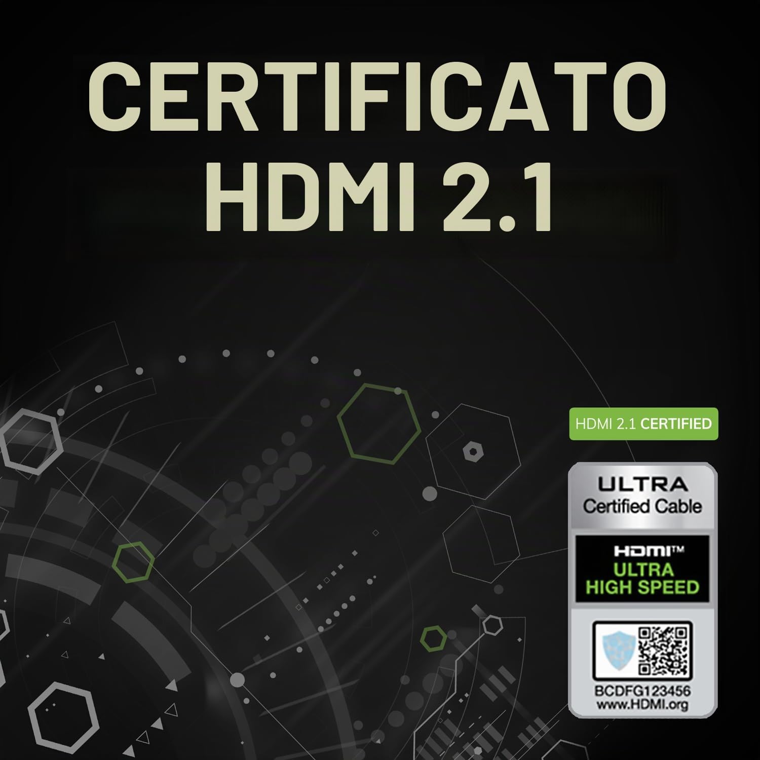 OEHLBACH Flex Evolution - Cavo HDMI ultra ad alta velocità, protezione antipiega brevettata, 8K UHD 60Hz 4320p, 4K 120Hz, 2160p - 48Gbit/s, 21:9 Cinema, 3D, Dolby Vision, Dynamic HDR 10+, VRR, eARC,