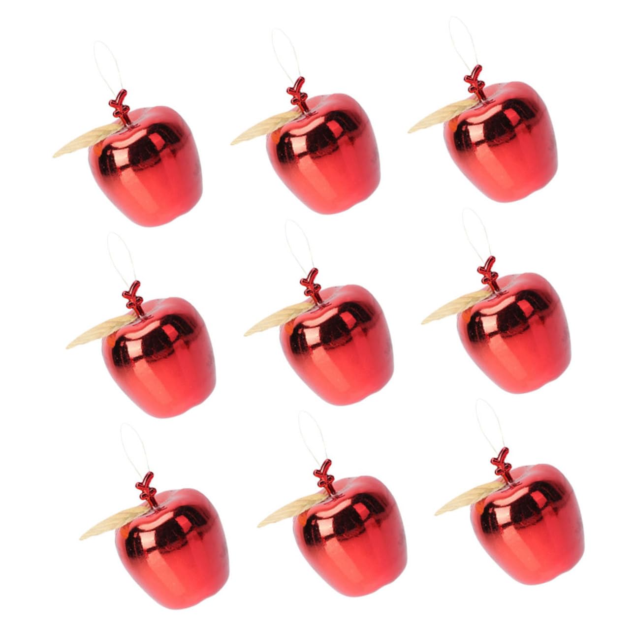 PRETYZOOM 90 STK Weihnachtsapfel-Anhänger Mini-Weihnachtsschmuck dekorative weihnachtskugeln Kinder weihnachtsdeko christbaumanhänger hochzeitsgeschenke Weihnachten hängende Requisite rot