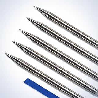 Pre-Ground TIG Tungsten Sharpened Electrodes Blue 2% Lanthanated 5-Pack (1/8" x 1.5")
