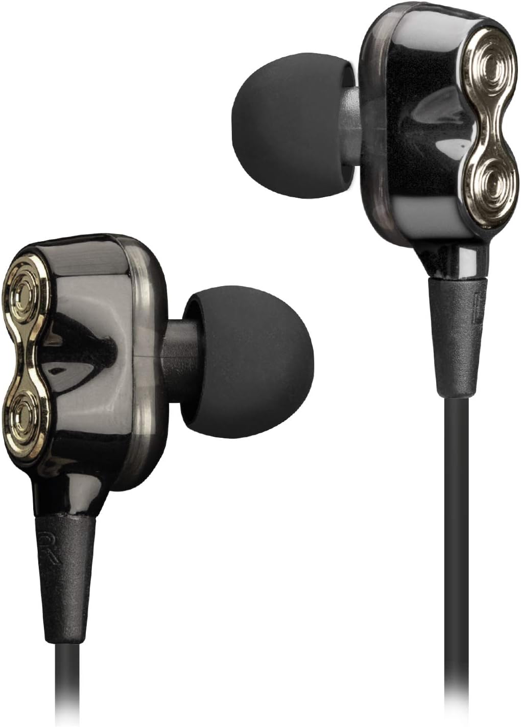 SBS JAZ Ragtime wireless multipoint earphones, with Dual Driver, metal finish, integrated microphone, 3 sets of ear tips included