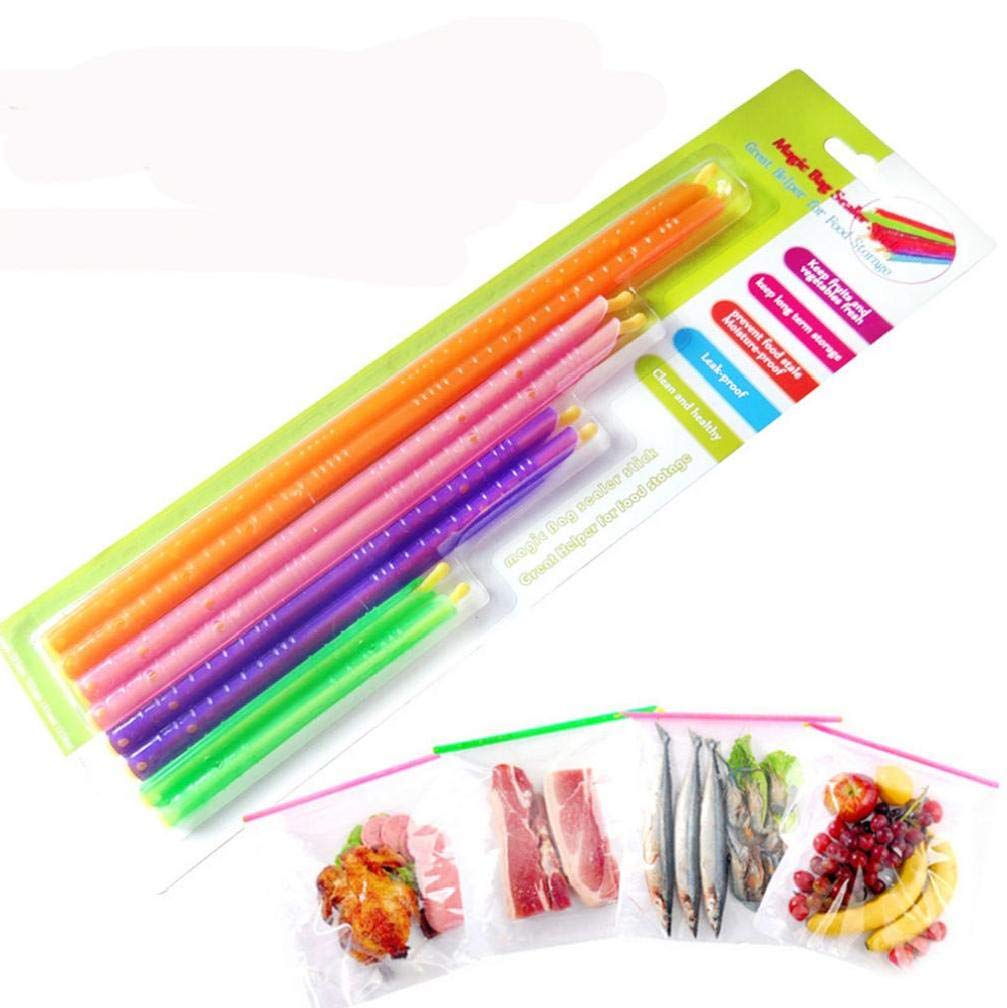 Hotaden 1 Pack Bag Sealer Stick Anylock Refrigeration Tools and Equipment Food Bag Sealing Clip Fresh Lock Stick Gift Packing
