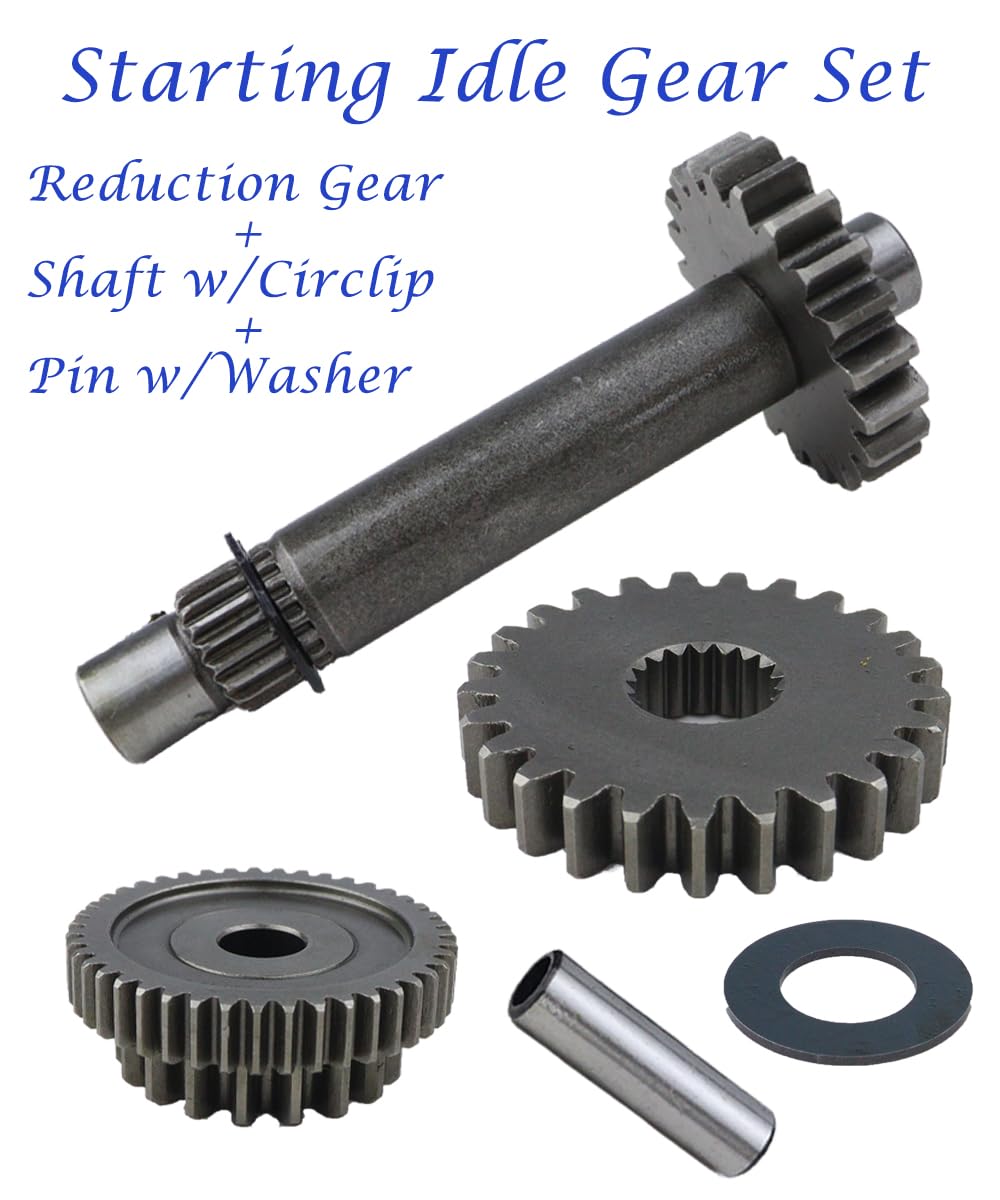 Starter for Honda FourTrax TRX300 TRX300FW 1988-2000, 31200-HA0-774 & 31200-HA0-773 with Starter Gear, Solenoid Relay & Ignition Switch w/Key