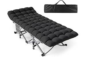 ZENPETIO Guest Bed Foldable Camping Cot with Mattress