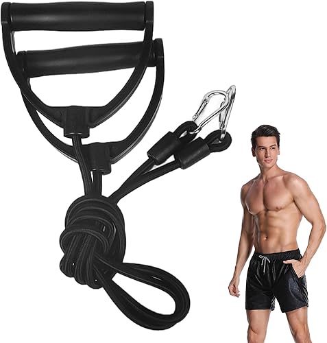 Miniatura 3 de 2 bandas de resistencia con clips, banda de resistencia fuerte con mango de ABS, bandas de ejercicio, accesorios de cable de repuesto para máquina