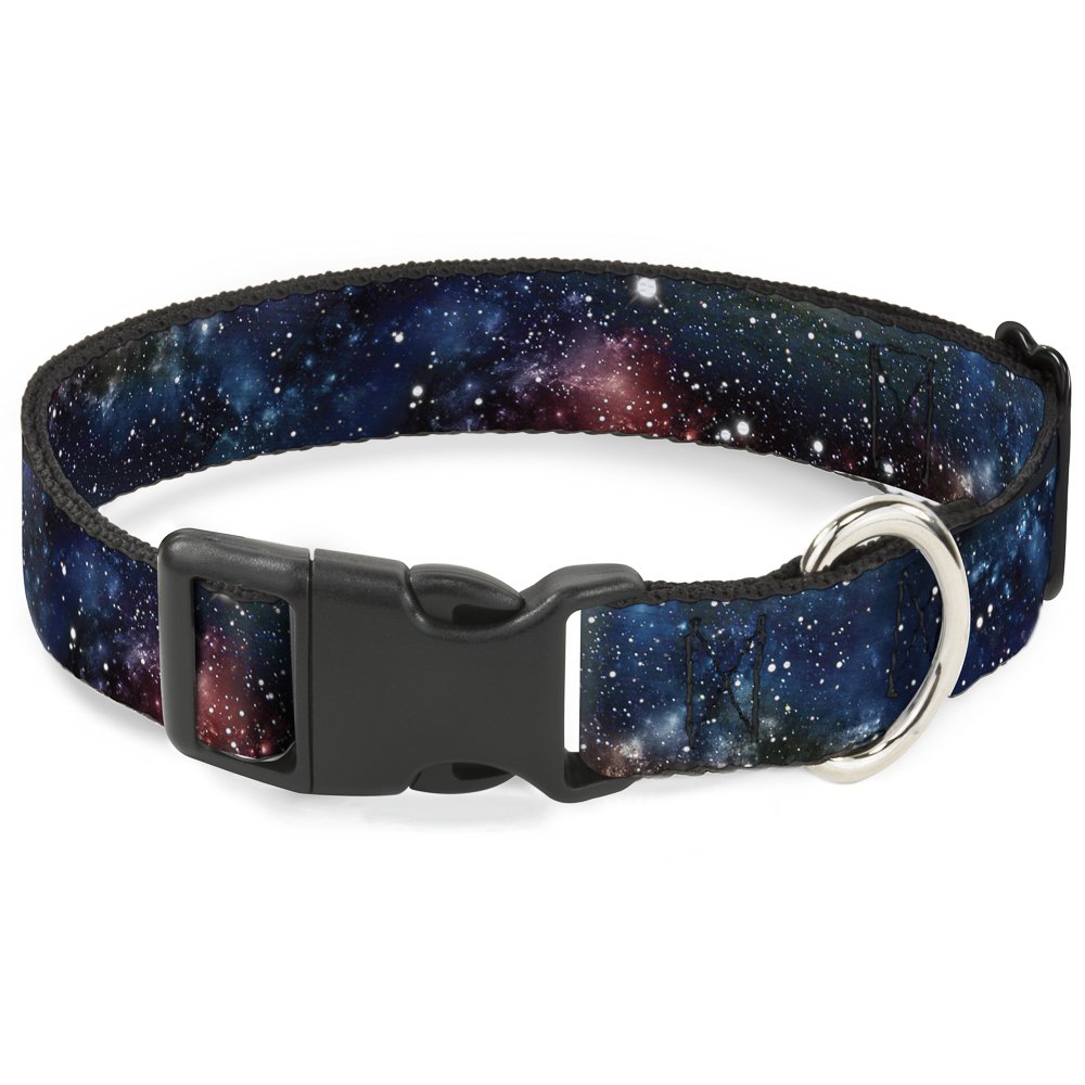 Collar clip plástico espacio polvo para perros pequeños con cierre rápido y ajustable