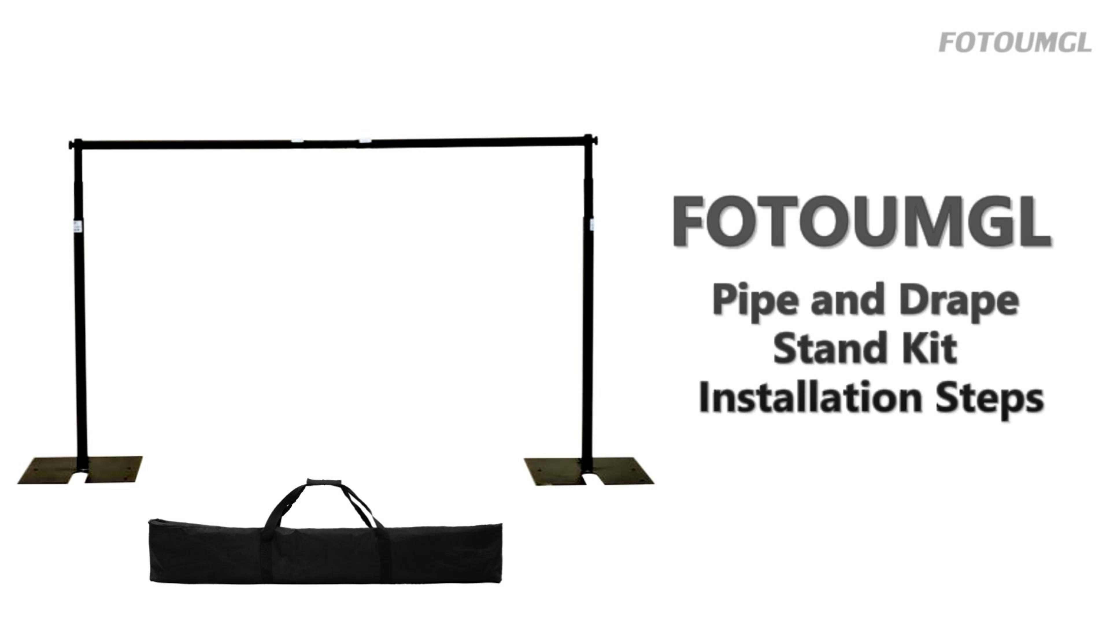 Amazon.com : Fotoumgl 10x10ft Pipe and Drape Stand Kit, Adjustable