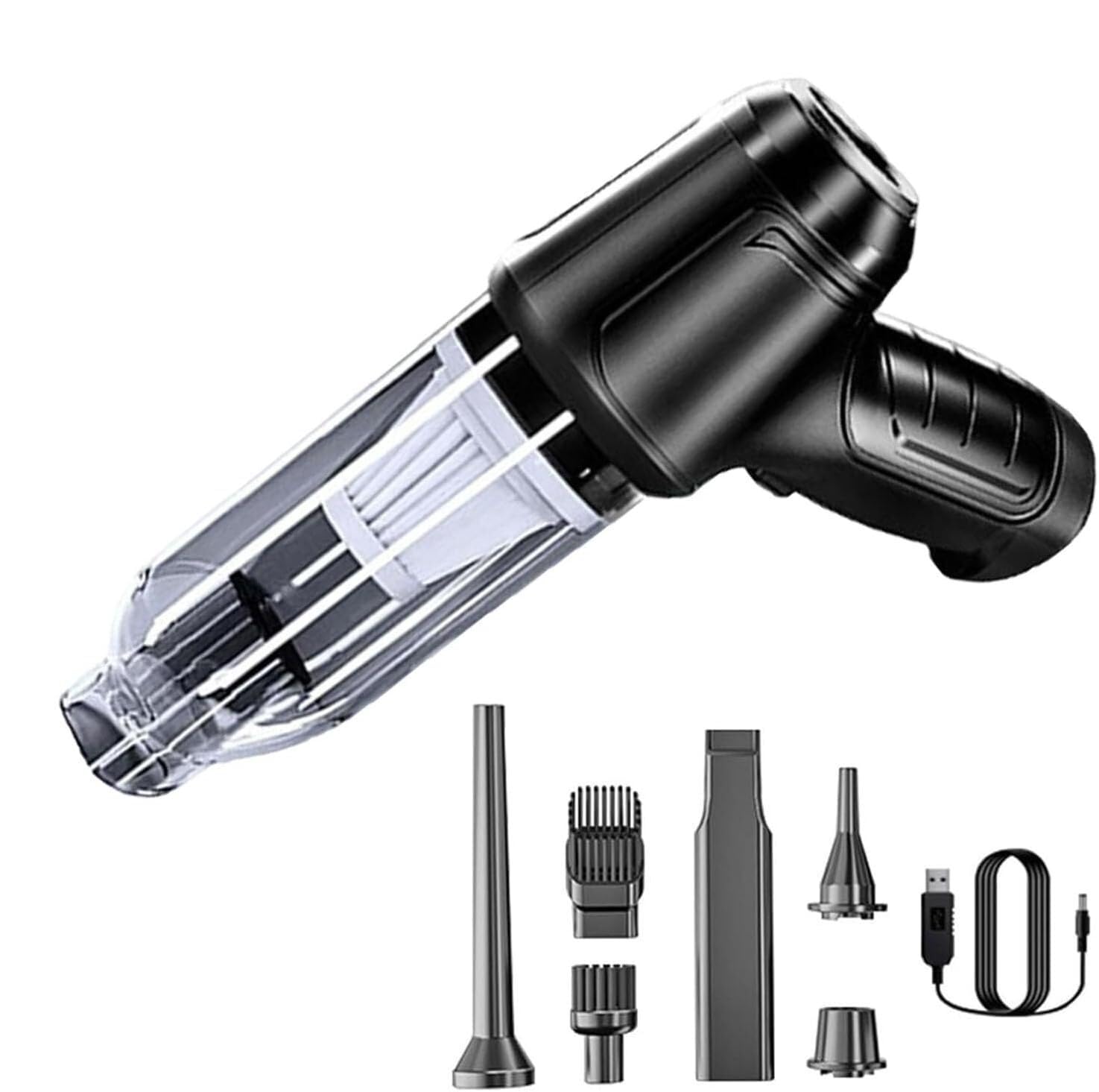 Ezvacc Pro Portable Handheld Vacuum, Ezvacpro Vacuum Cordless Vacuum Cleaner Home Pro, Homepro 12000Pa Wireless Handheld Car Vacuum Cleaner Strong Suction With Nozzle for Car, Home, Office, Pet