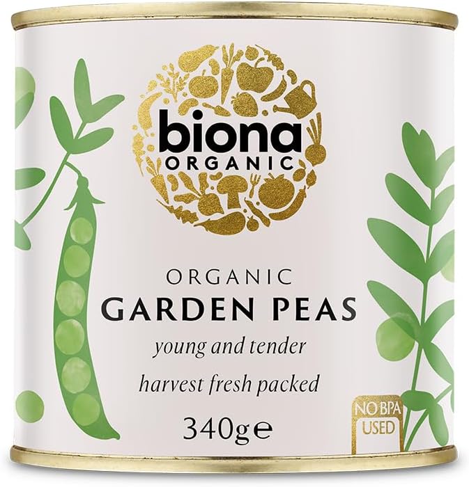 Garden Peas Organic, 340g