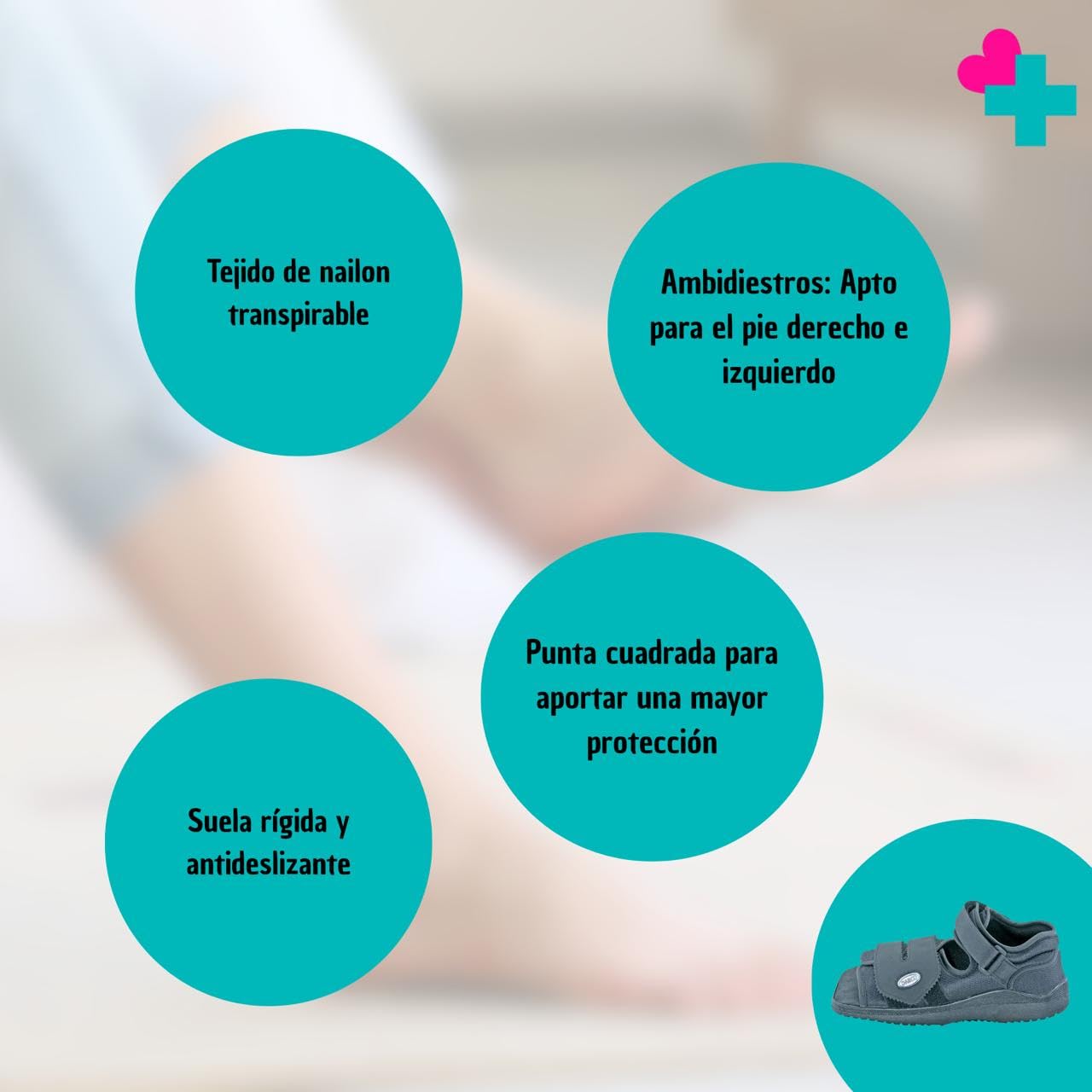 GERCARE Bota Ortopedica Walker Darco Unisex. Zapatos Ortopedicos Mujer Recuperación y Confort. Zapato Postoperatorio Ideal