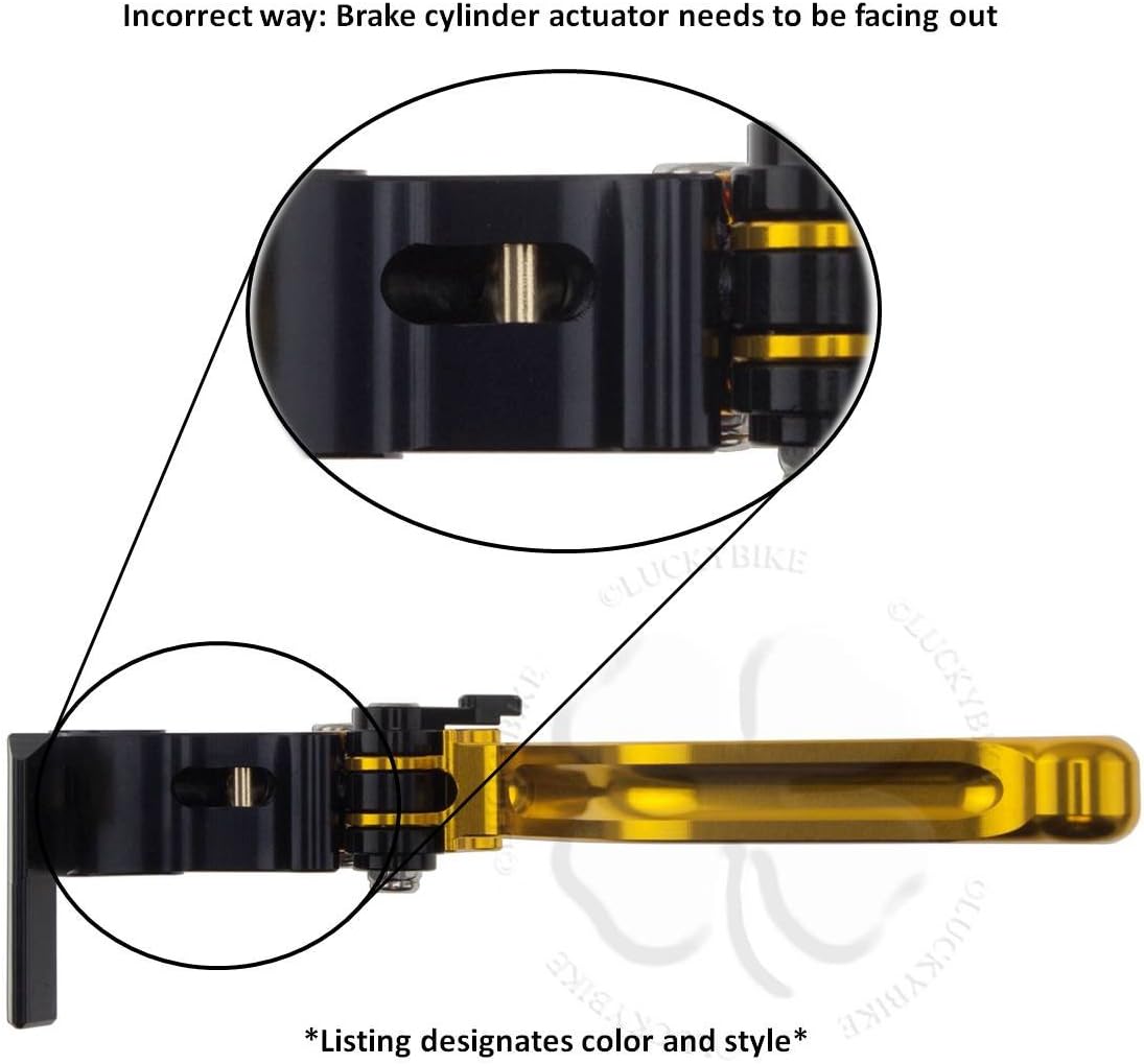 Gold CNC Shorty Brake & Clutch Levers Hand For Suzuki GSXR 600 750 06-19 Handle