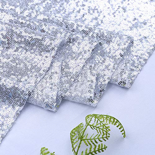 72" Round Sparkly Silver Sequin Table Cloth Sequin Table Cloth,Cake Sequin Tablecloths, Sequin Linens For Wedding #TOP5