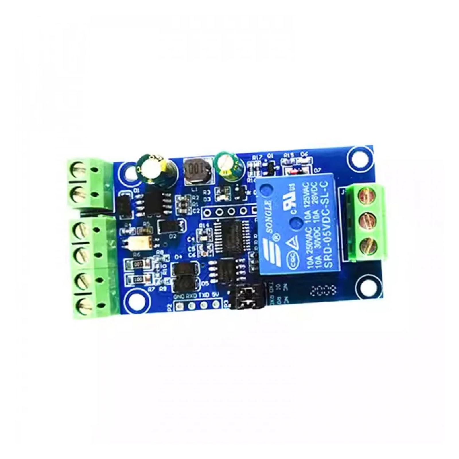 Modulo relè PLC Modulo relè Modbus RTU 1 canale Alimentazione DC7-24V RS485 TTL Uscita UART 485 Comunicazione TTL Pin Modbus-Rtu Anti-reverse