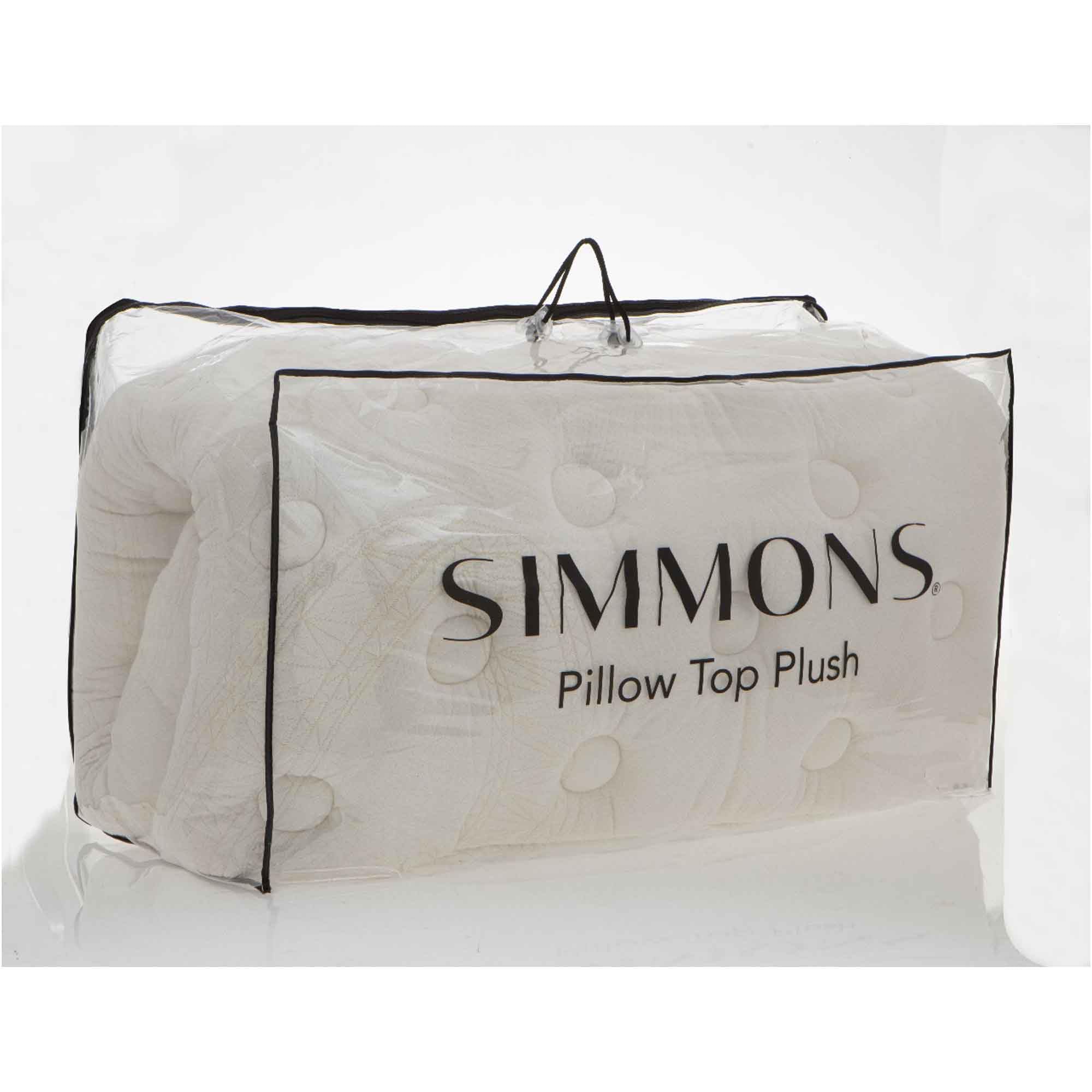 Simmons Luxury Pillow 人間工学デザイン Pillow Top Simmons Topper Plush, King 193 x 203 cm : Amazon.com.br