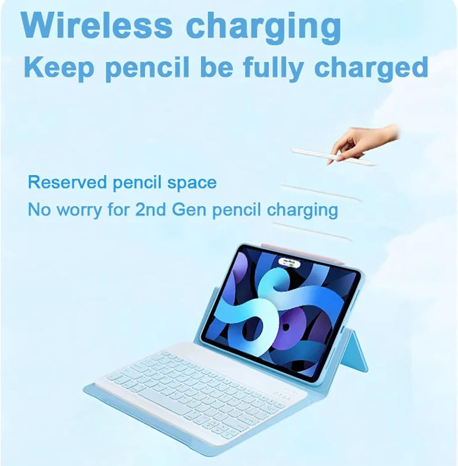 Wireless charging feature for Apple Pencil with the case