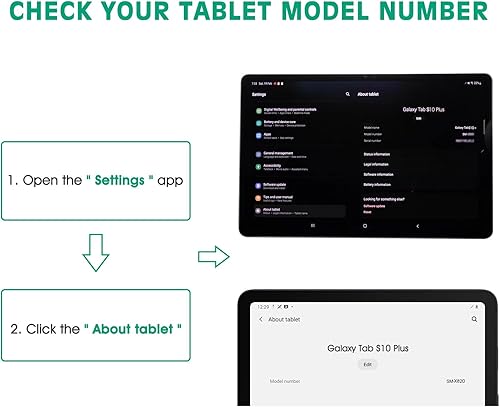 Miniatura 3 de apiker Paquete de 2 Protector de pantalla para Samsung Galaxy Tab S10 PlusS9 PlusS9 FE PlusS7 FE 5GS8 Plus de 12.4 pulgadas, vidrio templado 9H con