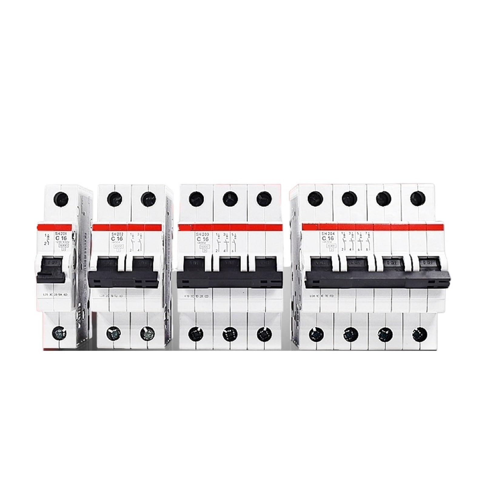 Disjoncteur miniature SH200 4P 80A pour tableau électrique