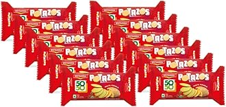 Britannia 50 50 Potazos Masti Masala Spicy Flavored Crisps 3.52oz (100g) - Delicious, Light & Crispy Grocery Cookies (Pack of 12)