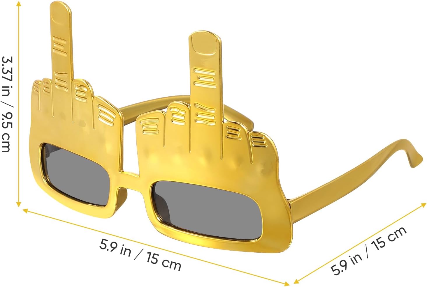ABOOFAN Funny Eyeglasses 3Pcs Finger Eyeglasses Funny Novelty Sunglasses Hand Shape Finger Glasses for Adults Halloween