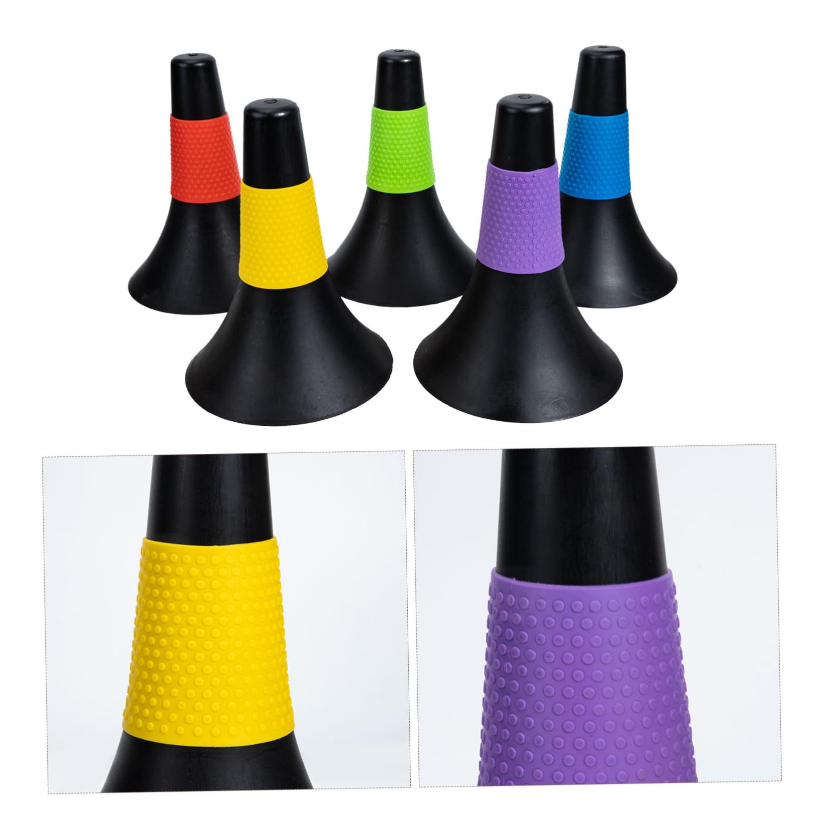 UKCOCO 5piezas Conos De Fútbol para Entrenamiento De Agilidad De Obstáculos De Práctica Vibrantes para Actividades Deportivas y Exteriores