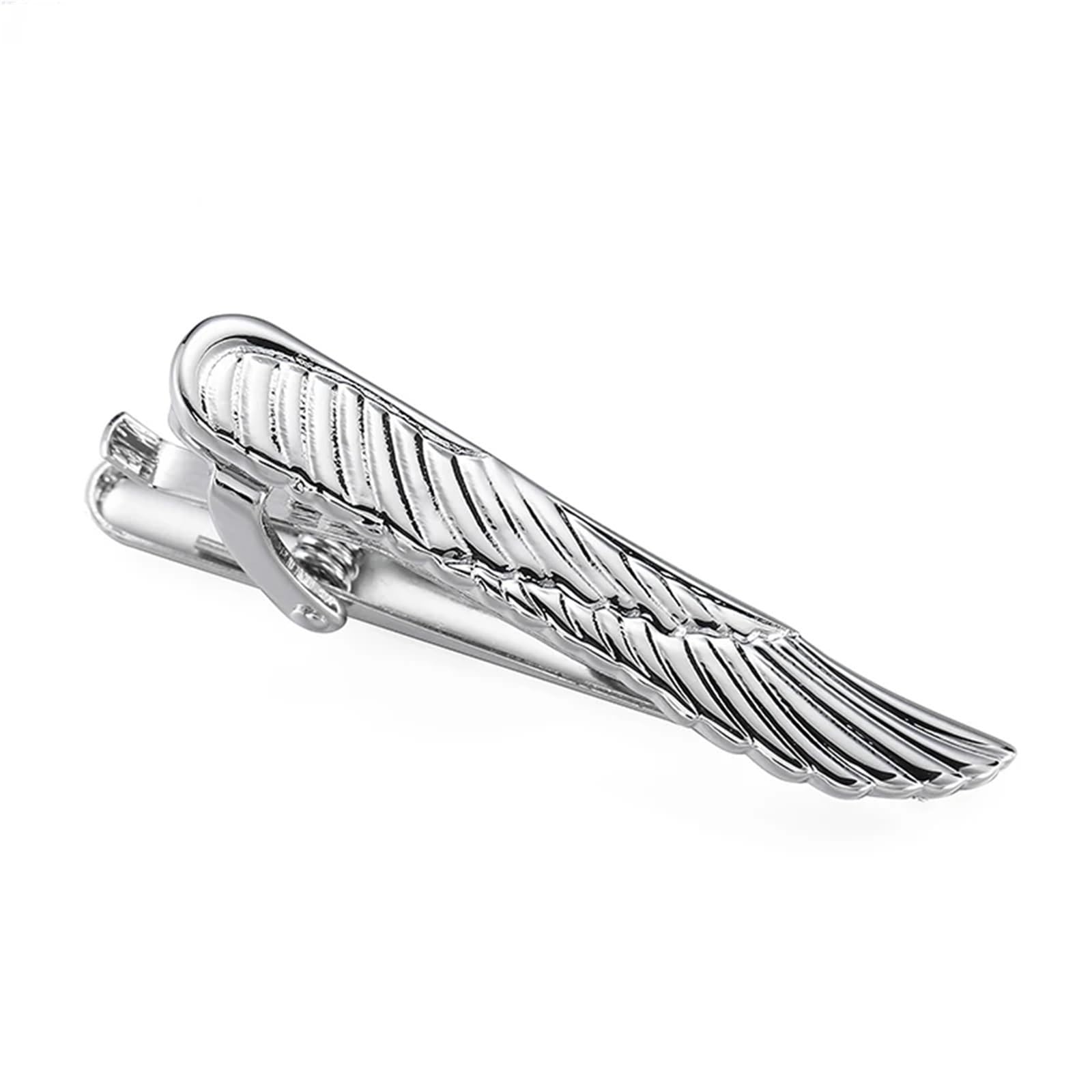 Pisacorbatas Clips de corbata clásicos for hombre y mujer, con alas Metal, accesorios for camisas negocios, joyería, 2 uds