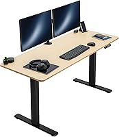 Vista 59 de VIVO DESK-KIT-1B7N-36 - Escritorio eléctrico de pie rústico de 71 x 36 pulgadas, ajuste de altura de memoria, serie 1B, marco negro con parte