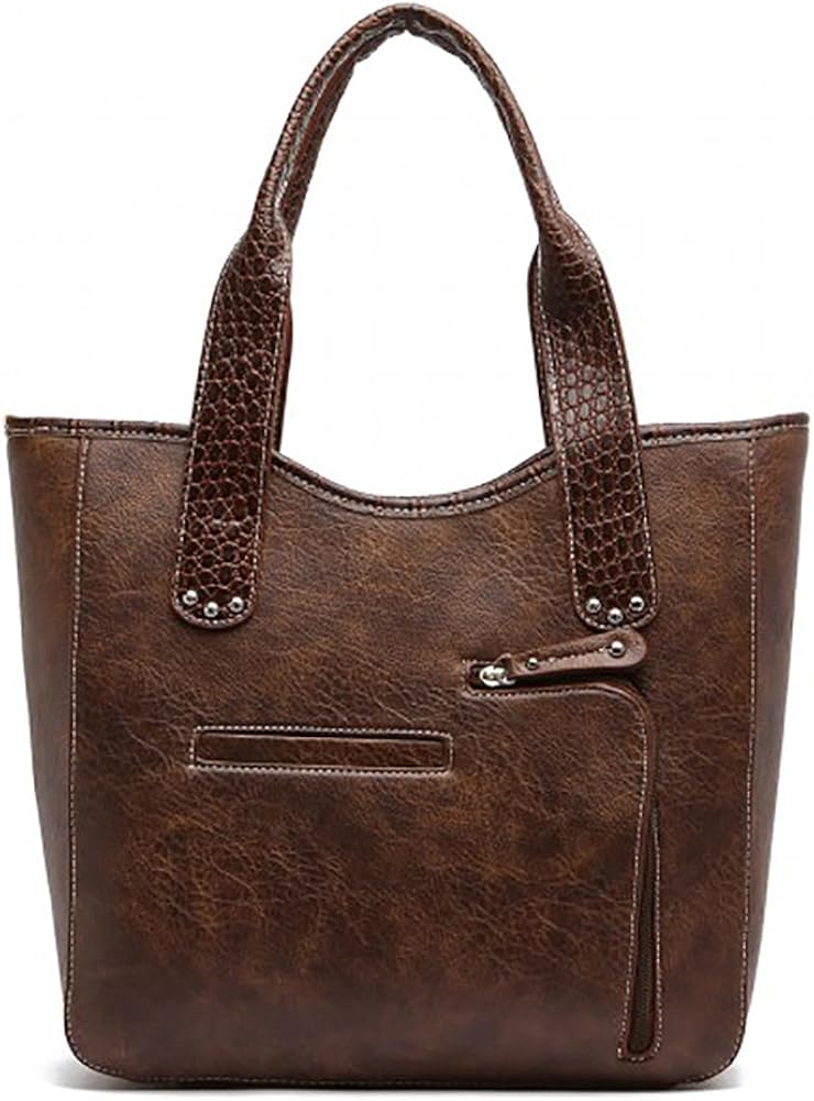 Miniatura 3 de Western Handbag - Classic Concho Embossed Concealed Carry Shoulder Bag with Fringe