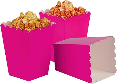 Miniatura 10 de Cajas negras para palomitas de maíz, mini caja de papel para palomitas de maíz, contenedor de cartón para palomitas de maíz para fiestas, paquete