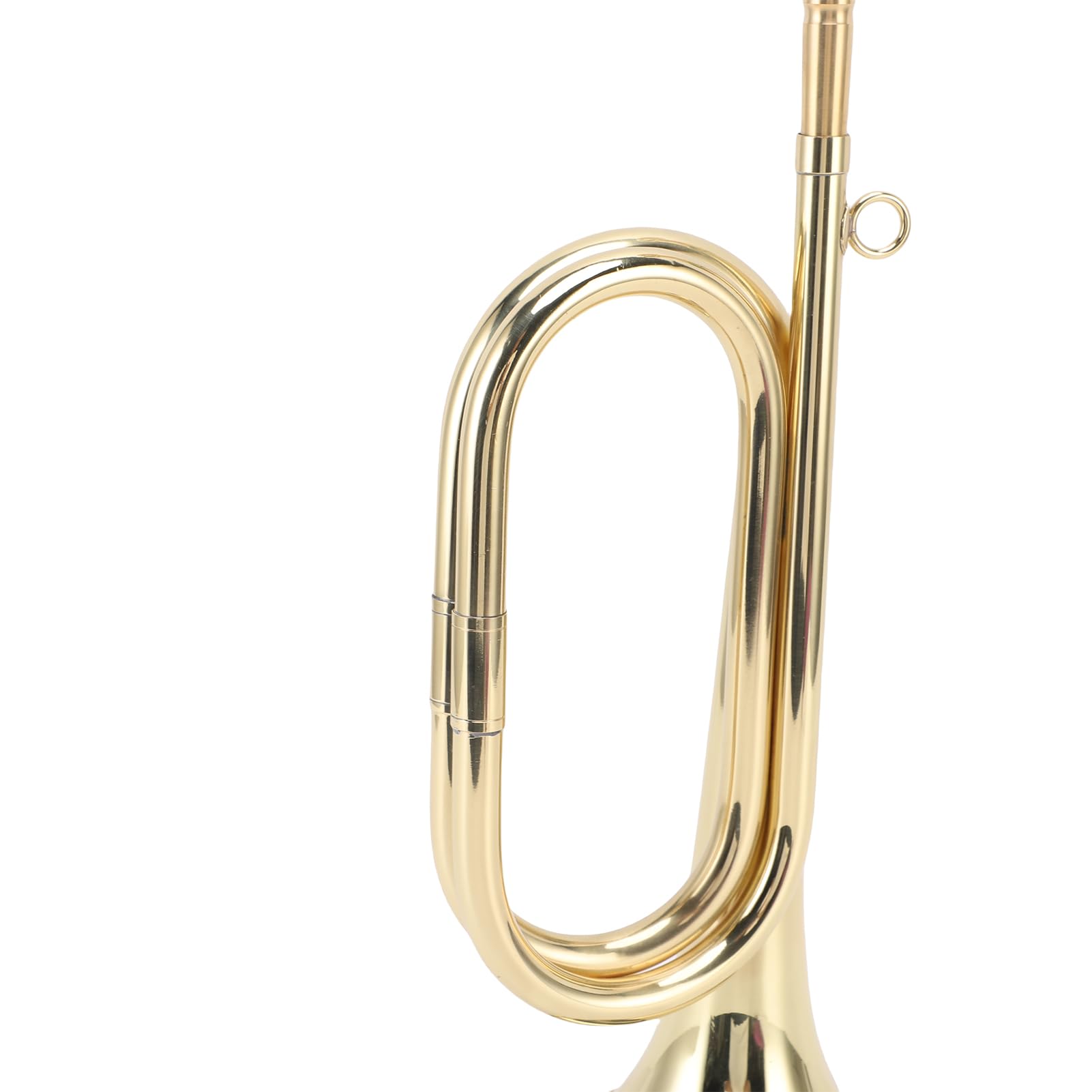 Dilwe Tromba in Sib Strumento in Ottone, Tromba per Banda Professionale con Bocchino Staccabile per Principianti, da Scolastica in Ottone Dorato da 6,5 ​​pollici con Kit di Pulizia