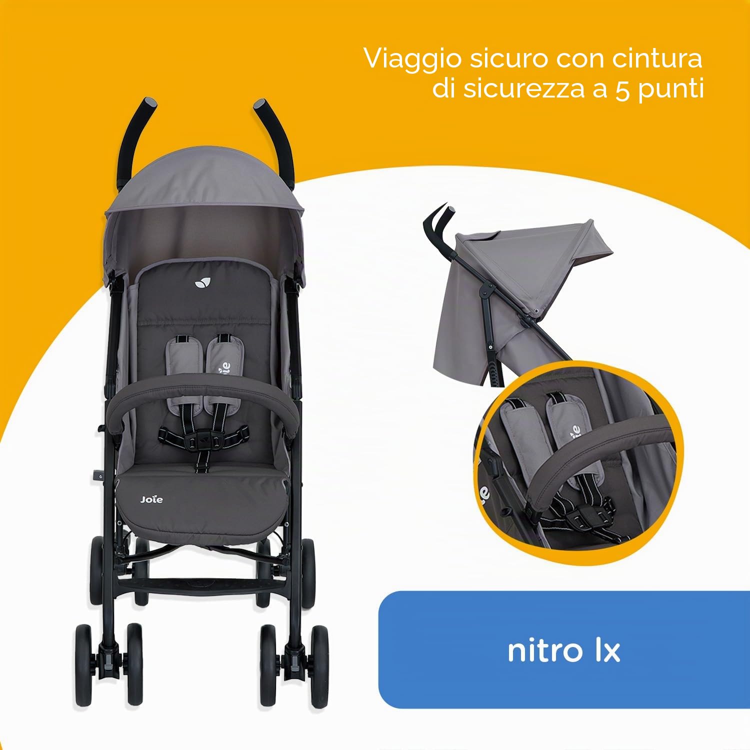 Passeggino Joie Nitro LX Dark Pewter